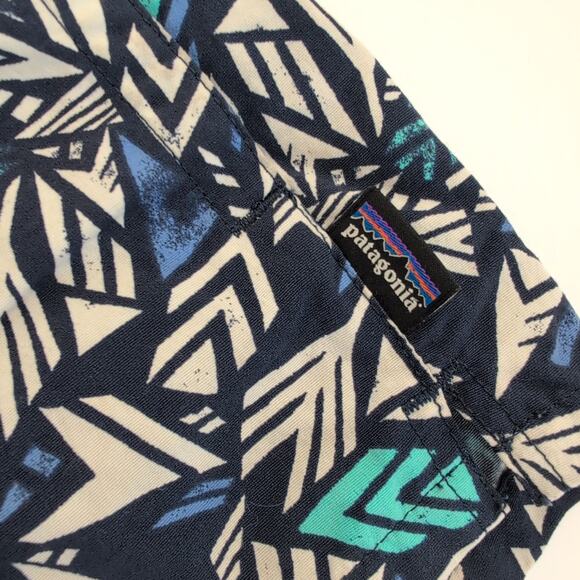 Patagonia Barely Baggies Womens XS Shorts Style 57041 Quill Navy Blue Funky 2.5" - Picture 5 of 9